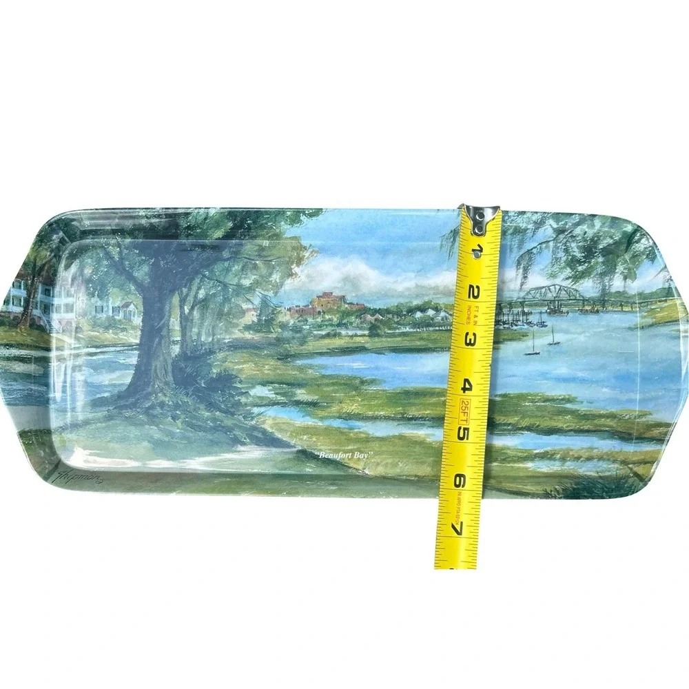 Beaufort Bay Melamine Tray Serving Beach Shipman Keller Charles SC Made Thailand